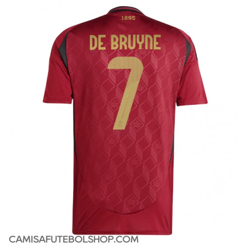 Camisa de time de futebol Bélgica Kevin De Bruyne #7 Replicas 1º Equipamento Europeu 2024 Manga Curta